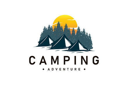 Camping logo wild forest design, a Branding & Logo Template by Maylianaw28