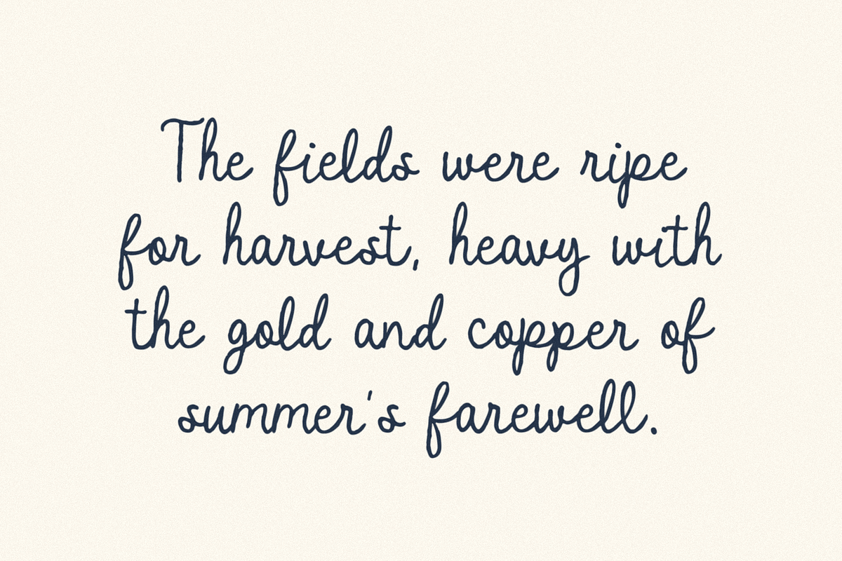 Wild Blue, a Script Font by Bruised Goods (Photo 9 of 12)