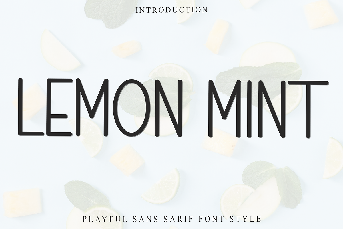 LEMON MINT, a Sans Serif Font by FreshTypeINK (Photo 1 of 8)