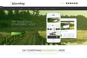 Morning Responsive Bootstrap Theme, a Bootstrap Template by IceTemplates (Thumbnail 2 of 4)