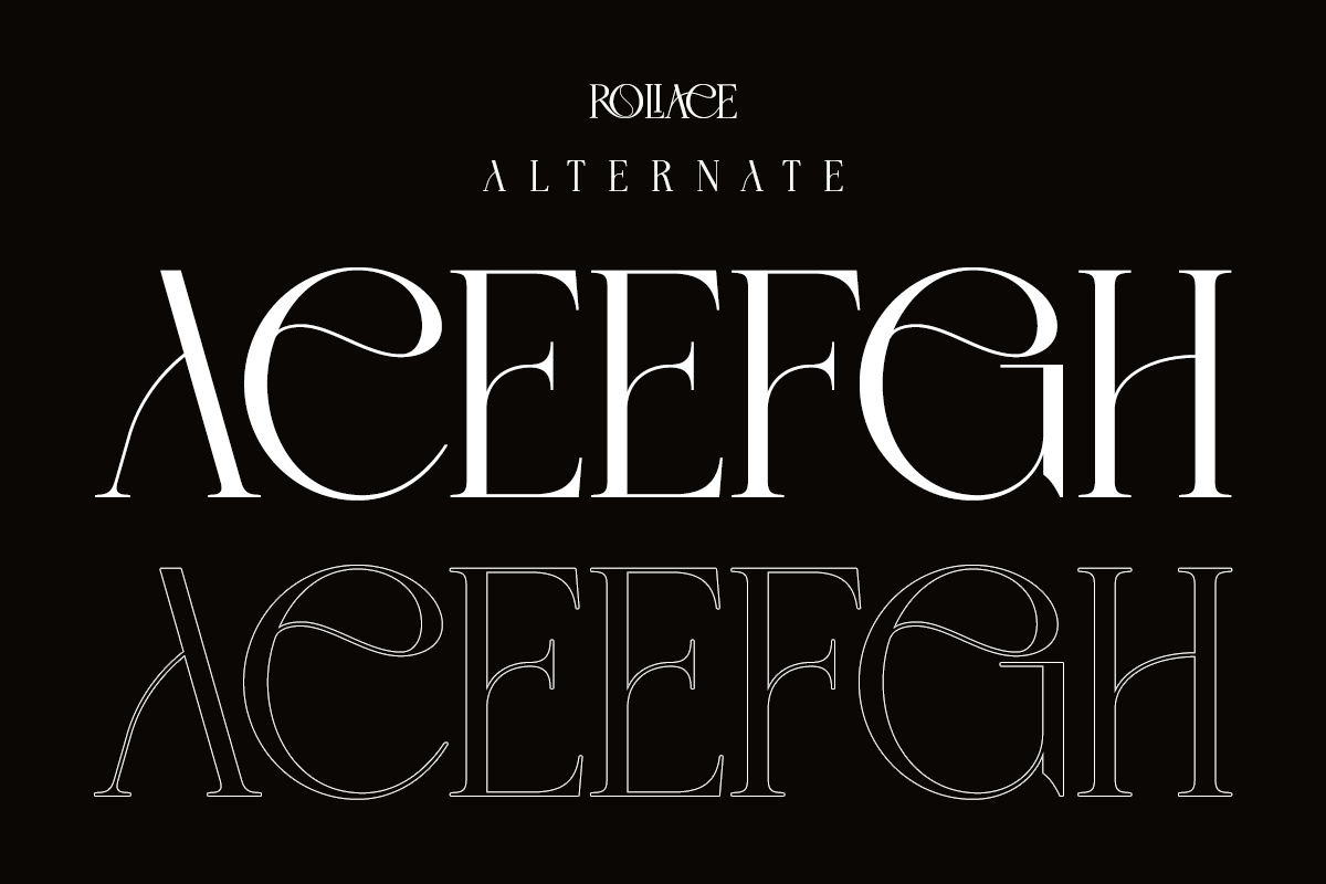Roliace - Elegant Classy Display, a Serif Font by Qweera Studio (Photo 10 of 12)