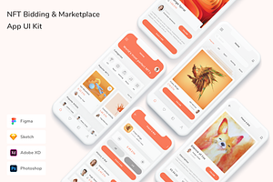 NFT Bidding & Marketplace App UI Kit