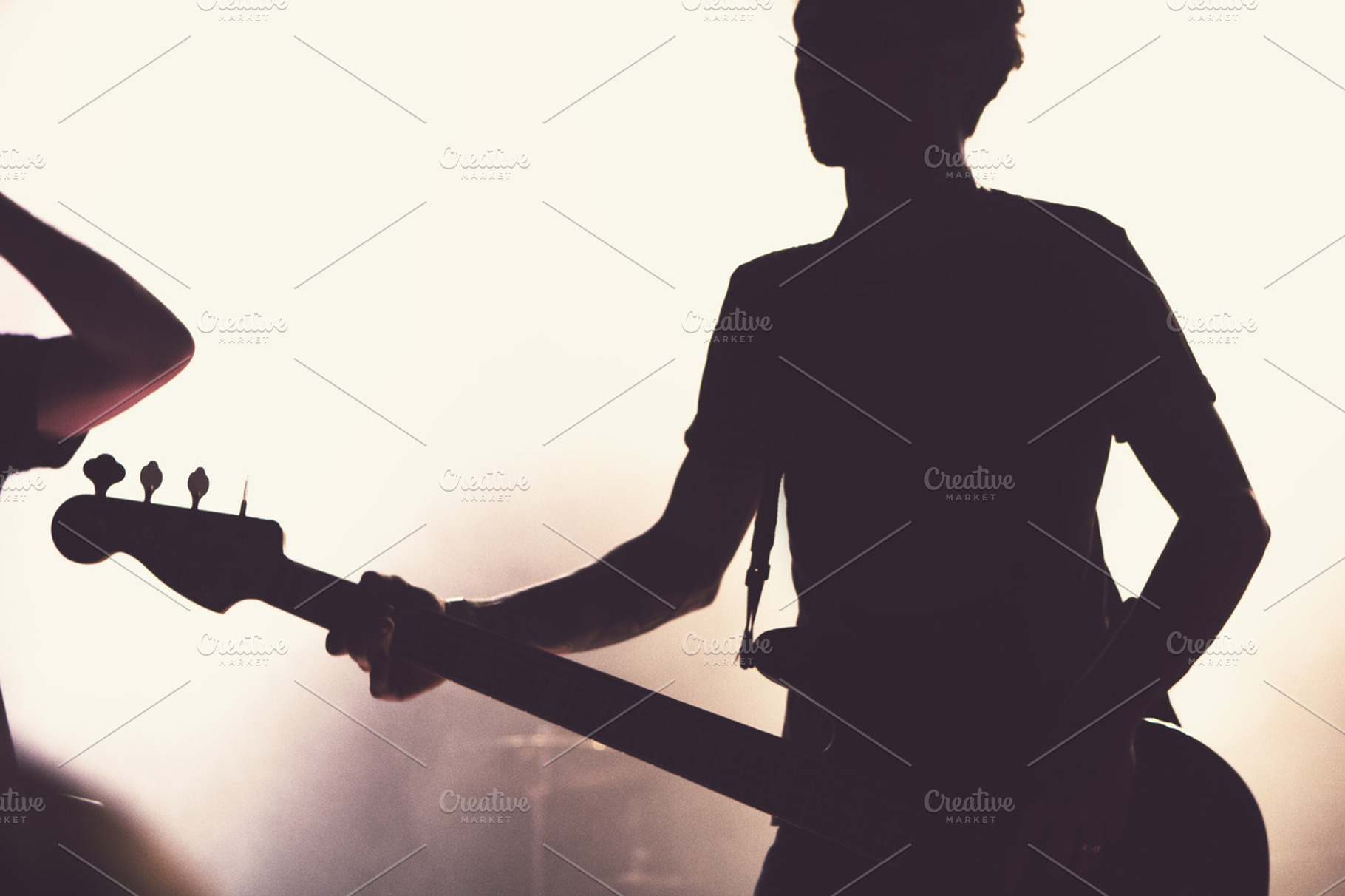 Concert Silhouette Bass Player