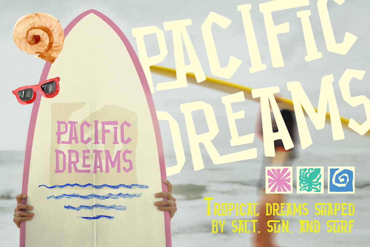 Maoni - Tropical & Hawaiian Font, a Sans Serif Font by Artisan Themes (Photo 5 of 11)