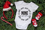Baby Milestone round SVG Bundle, an Object Graphic by Design's Dark (Thumbnail 9 of 9)