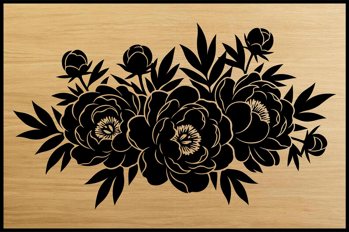 Floral Silhouette Puzzle Bundle, an Object Illustration by Artivon (Photo 5 of 7)