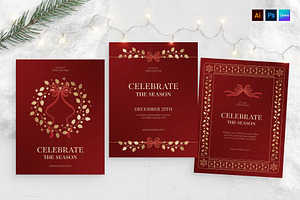 Christmas Flyer & Invite Template, a Flyer Template by BrandPacks