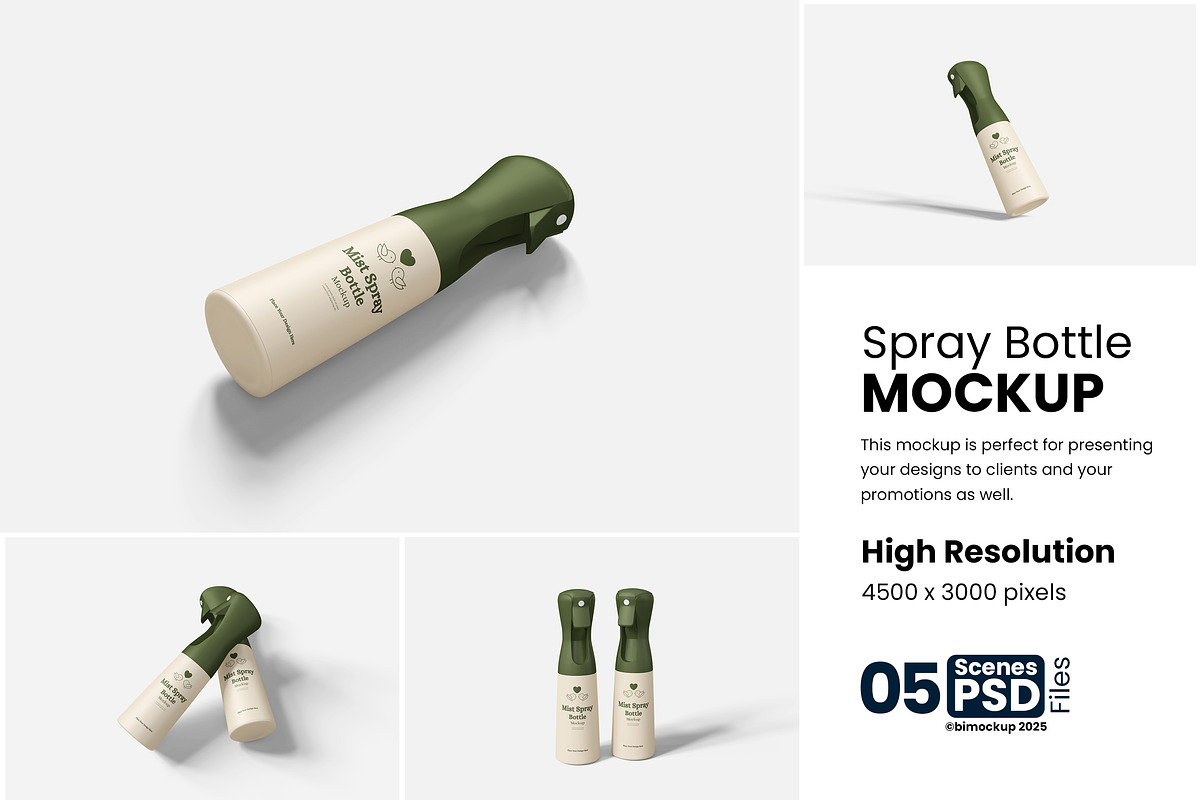 Spray Bottle Mockup, a Product Mockup by bimockup (Photo 1 of 6)