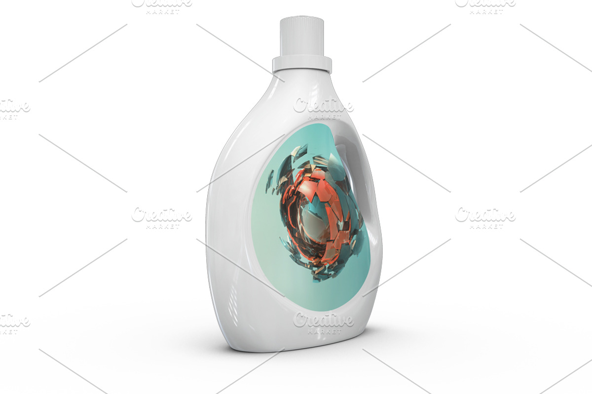 Detergent Bottle Mock-up, an Advertising Mockup by PixelMockup (Photo 4 of 11)