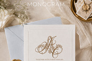 AA Wedding Monogram Logo, a Branding & Logo Template by LogoAV (Thumbnail 5 of 11)
