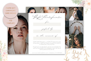 PSD Photo Gift Card Template 51