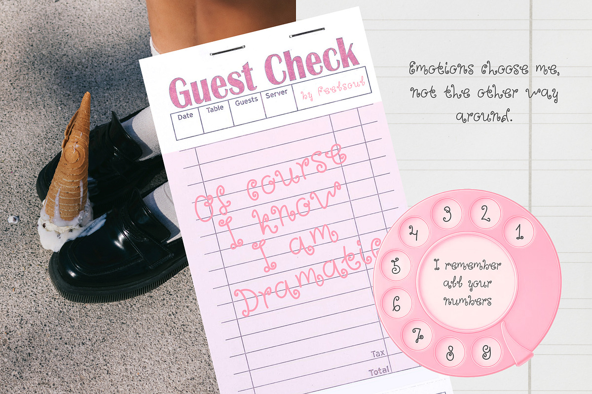 Darling Girly Font, a Handwritten Font by Feelsoul (Photo 6 of 9)