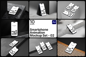 Smartphone Animation Mockup Pack 02