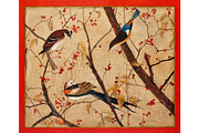 Birds are sitting on the branches, a Decorative Illustration by UltraShop (Thumbnail 2 of 5)