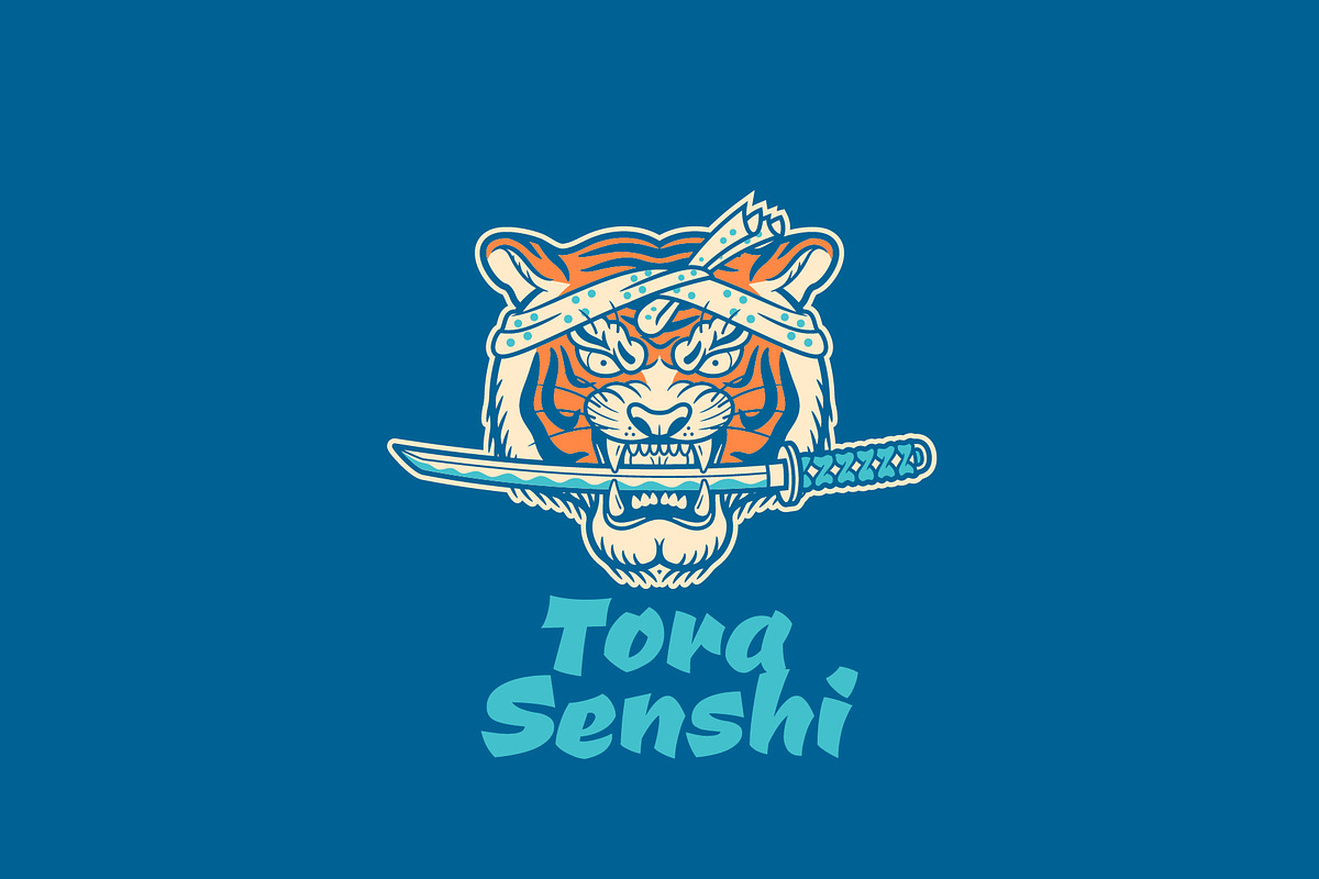 Tora Senshi Logo Template, a Branding & Logo Template by Kreasi Malam (Photo 1 of 4)