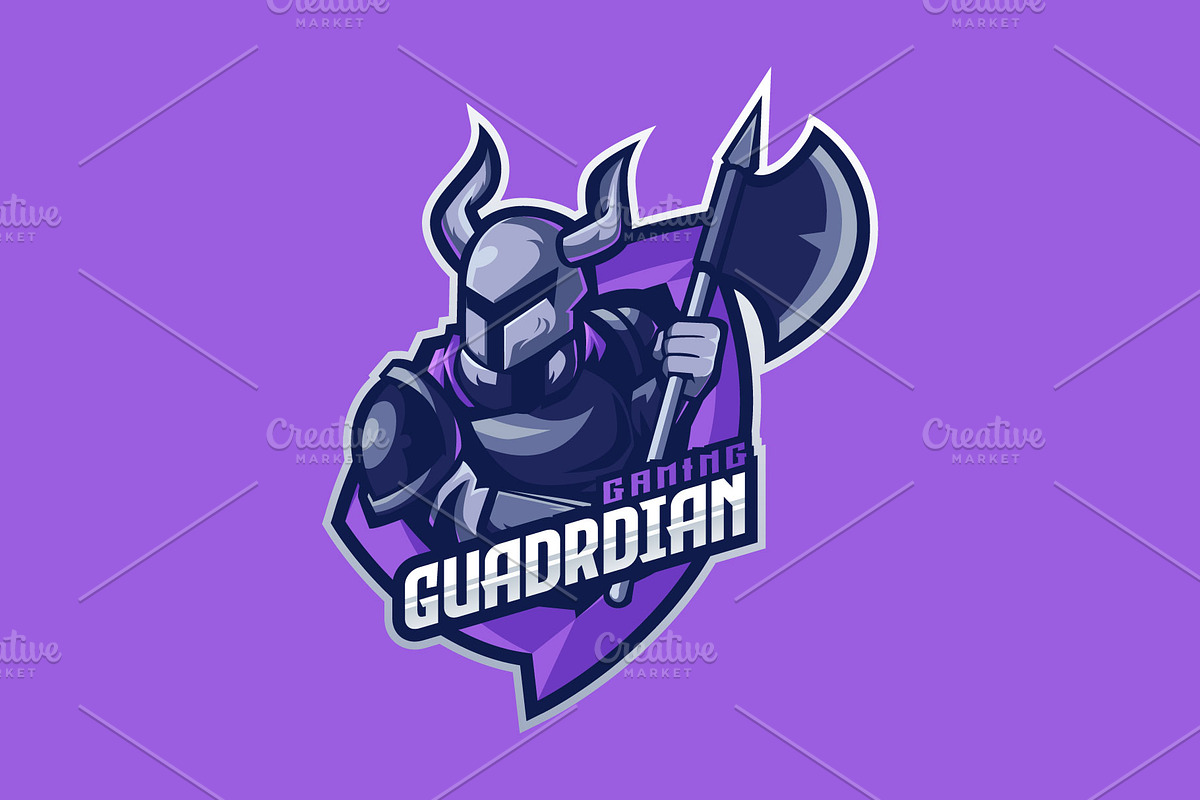 Guardian Skull Mascot Esport Logo, a Branding & Logo Template by prps.std (Photo 3 of 3)