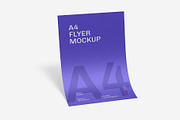 Floating A4 Flyer Mockup PSD, a Books & Magazine Mockup by graphypix (Thumbnail 1 of 4)