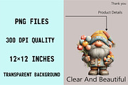 Whimsical Easter Gnome Clipart Bundl, an Illustration by SVGArt (Thumbnail 5 of 7)