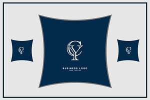 Alphabet Letters Icon Logo CY or YC