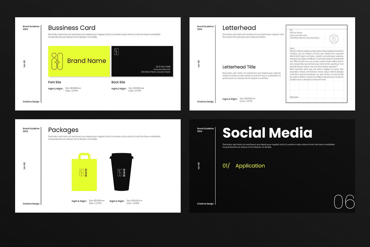 Brand Guideline Template, a Presentation Template by E-Type (Photo 5 of 6)