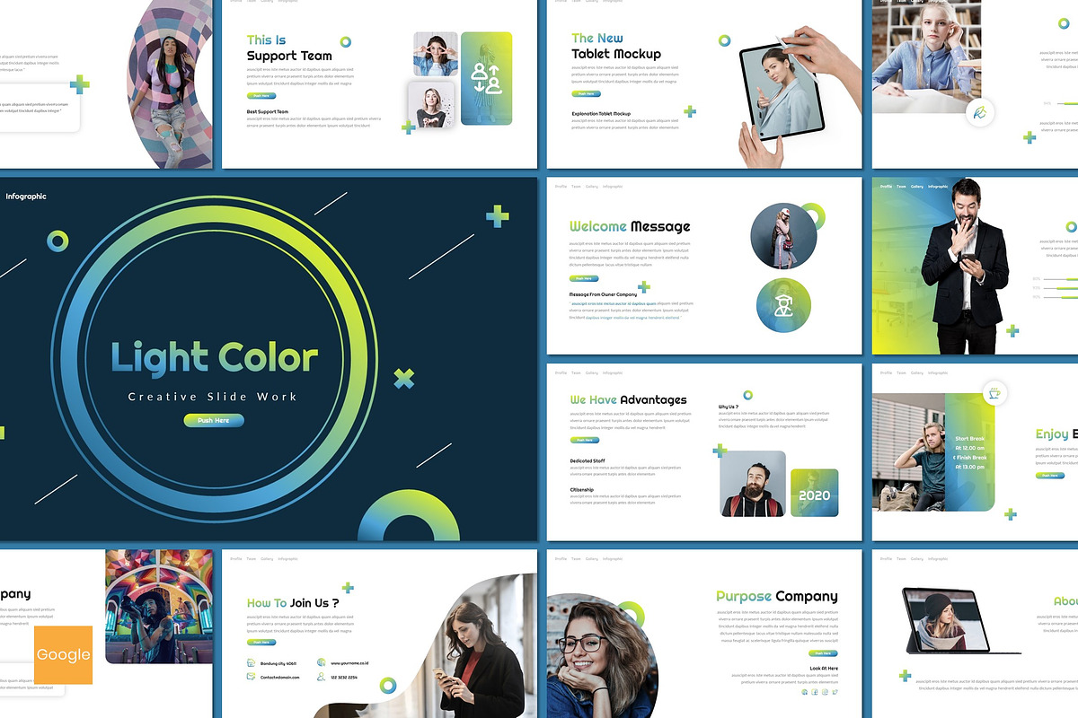 Light Color - Google Slides Template, a Presentation Template by ...