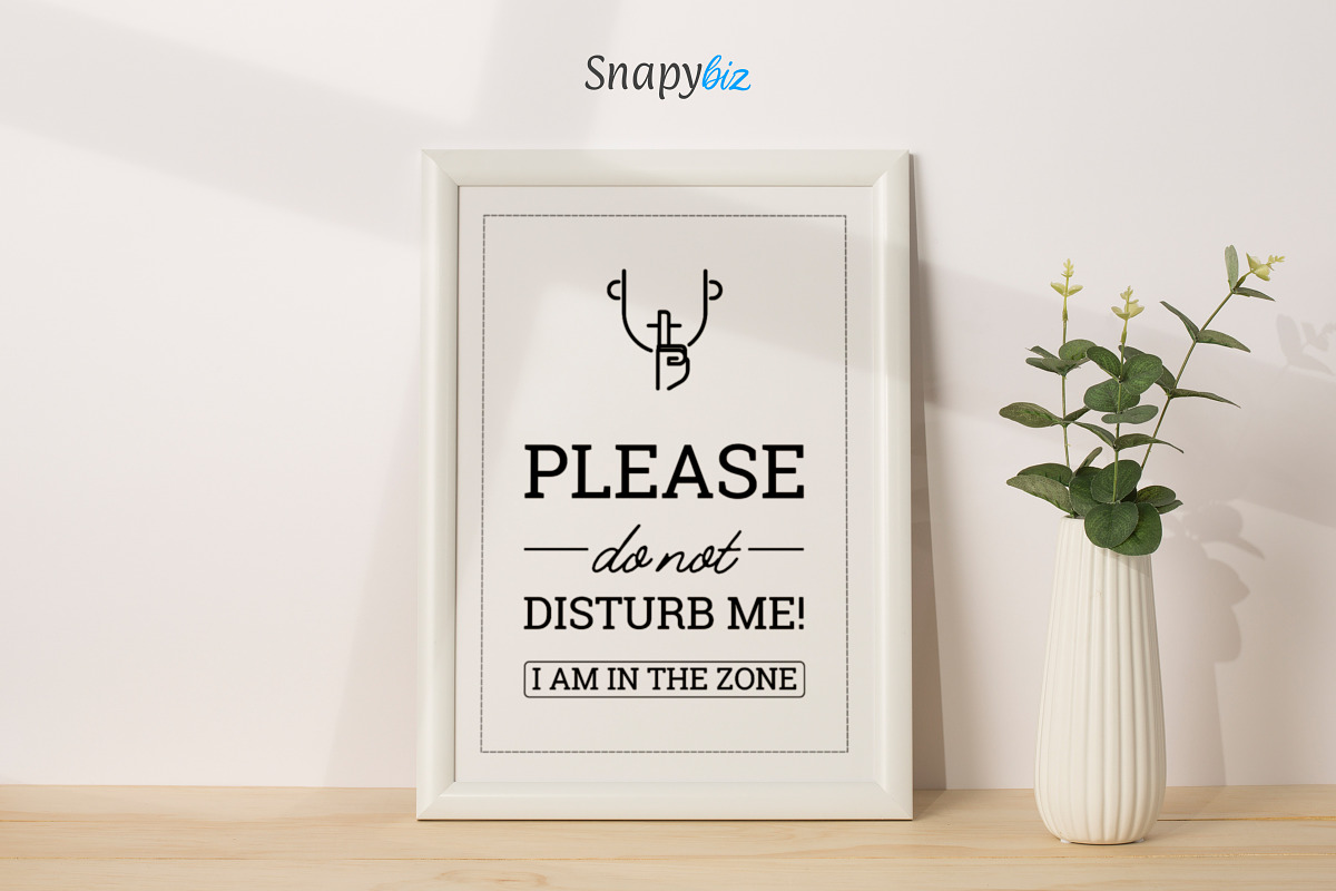 Printable Do Not Disturb Signs, a Templates & Theme by Snapybiz (Photo 1 of 9)
