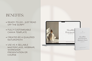Hormone Masterclass Canva Premade, a Presentation Template by Naturopath Hub (Thumbnail 2 of 9)