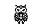 Cute Owl Silhouette Bundle, an Illustration by yasushie (Thumbnail 25 of 31)