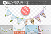Fabric Bunting Canva Smart Mockup, a Household Mockup by Mockup Scene (Thumbnail 1 of 10)