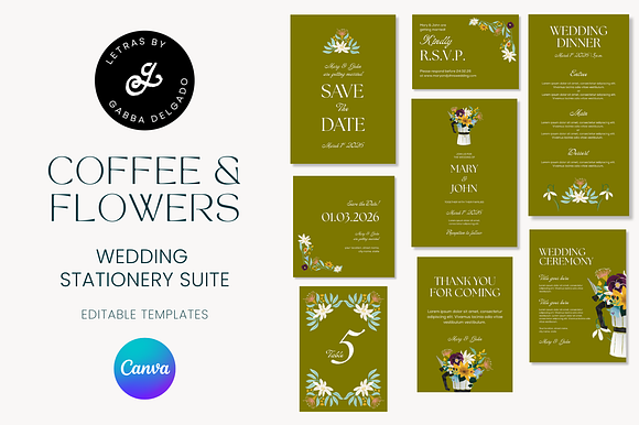 Hand illustrated Wedding Stationery preview 8