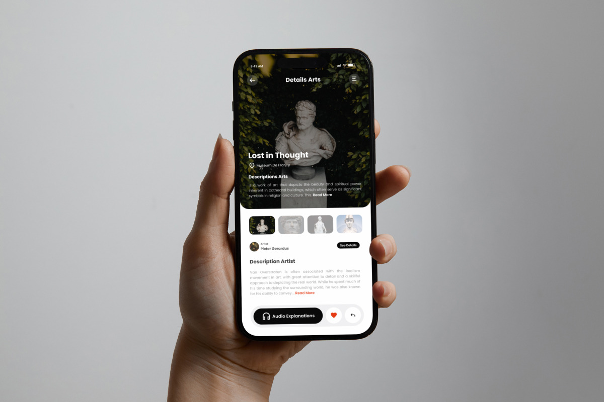 Muse Interact - Ar Museum Art Mobile, an App Template by productype1 (Photo 3 of 5)