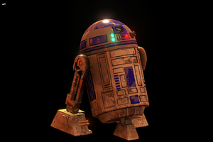 R2D2 3D HighPoly 7.4million