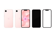 Vector NEW Iphone 17e Pink Mockup, an iPhone Mockup by PhotoVector (Thumbnail 2 of 2)
