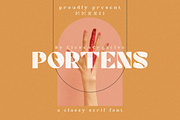 Portent Serif Font, a Serif Font by Typegoals Studio (Thumbnail 1 of 8)