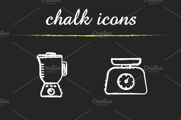 Kitchen Tools Icons. Vector