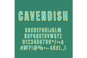 Cavendish Vintage 3d Vector Alphabet