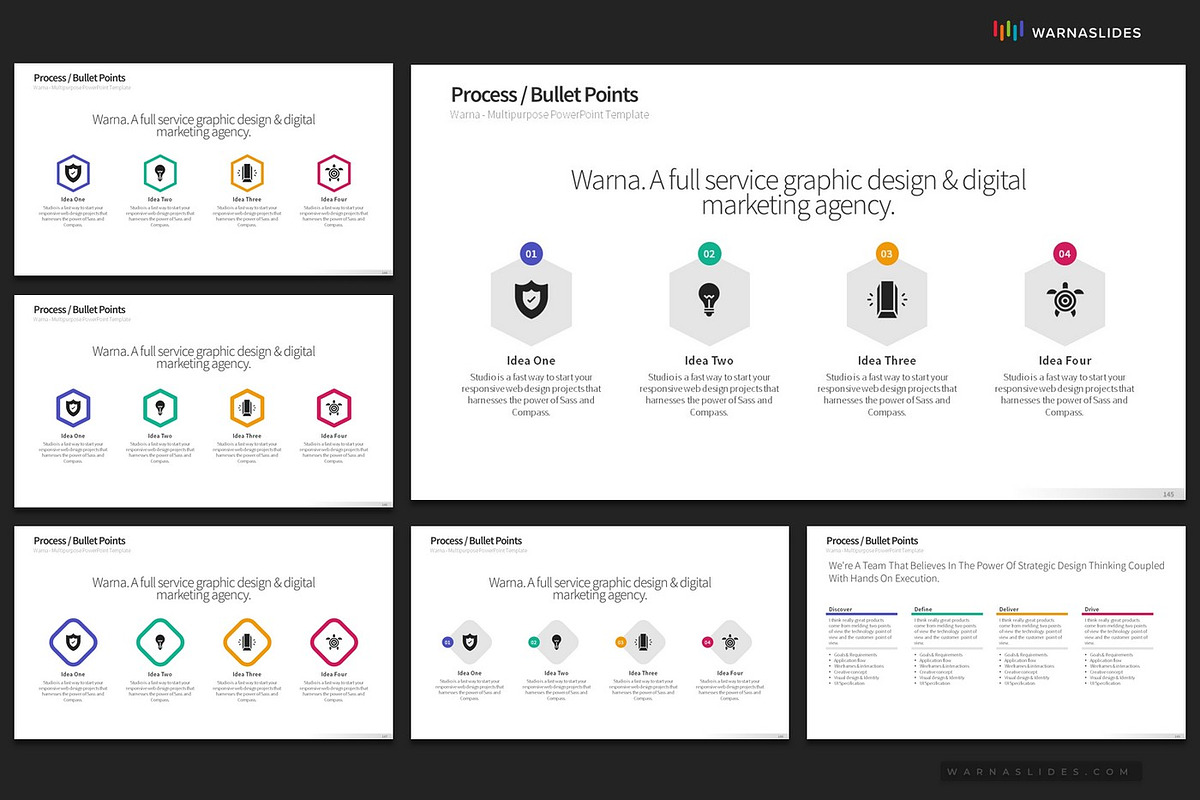 4 Bullet Points PowerPoint Templates, a Presentation Template by Warna Works (Photo 23 of 24)