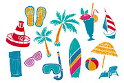 Beach Vacation Vector Drawings, an Object Illustration by Adiemus (Thumbnail 3 of 6)