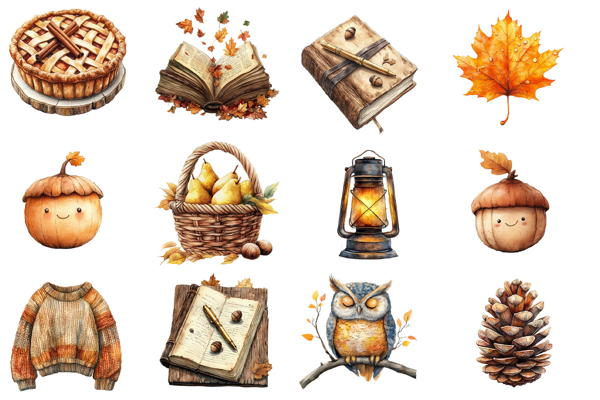 Watercolor September End Clipart, an Illustration by Designworld (Photo 4 of 5)