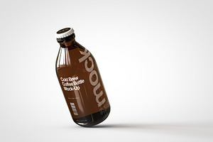 Cold Brew Coffee Bottle Mock-Up