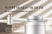 Supplement & Vitamin PNG Mockup Pack, a Packaging Mockup by Threestudio (Thumbnail 2 of 3)