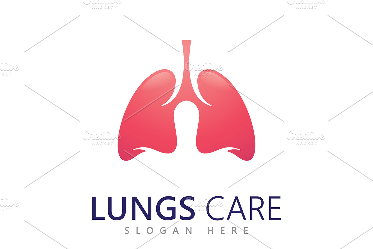 lungs logo icon vector illustration, a Branding & Logo Template by T.Vooka