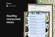 Healthy Menu Template, a Brochure Template by Cadu's lil Digital Bodega (Thumbnail 1 of 5)