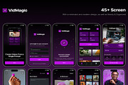 VidMagicAI Text to video creator app, an UI Kit Template by Creative Perspective (Thumbnail 5 of 6)