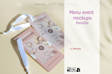 Menu Event Mockups Bundle, a Brochure Template by YuMyart