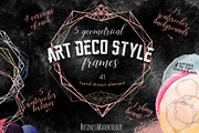 Geometry/Art Deco Style Frames Set, an Object Graphic by Scarlet Island (Thumbnail 1 of 5)