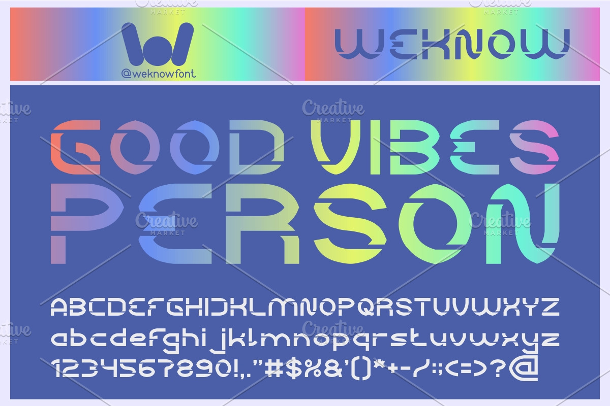 Good Vibes Font, a Font by weknow (Photo 1 of 5)