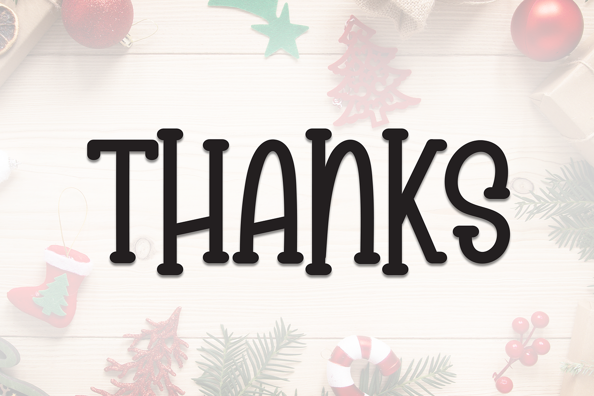 Monday Christmas | Script Font, a Script Font by Scratchones (Photo 8 of 8)