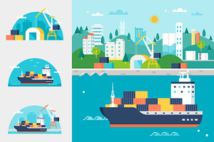 Cargo Shipping and Storage Set