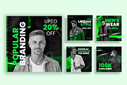 Men's Style Instagram Post Design, a Social Media Template by MightyDesign (Thumbnail 1 of 5)